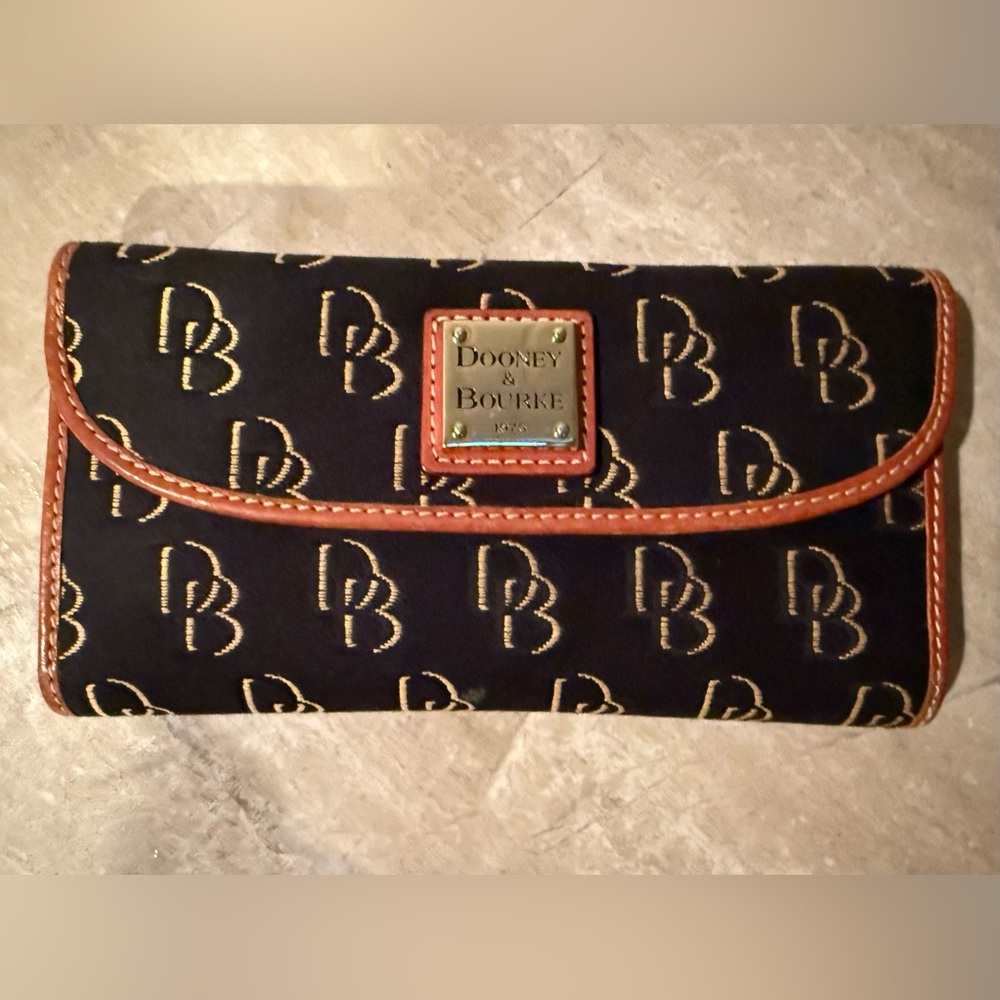Dooney & Bourke Monogram Wallet Black and Brown